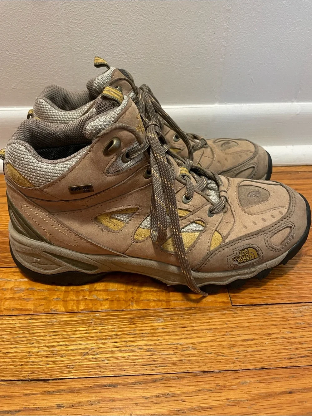 The North Face tan hiking